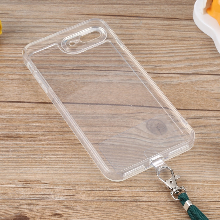 Lanyard Transparent TPU Phone Case For iPhone 7 Plus / 8 Plus