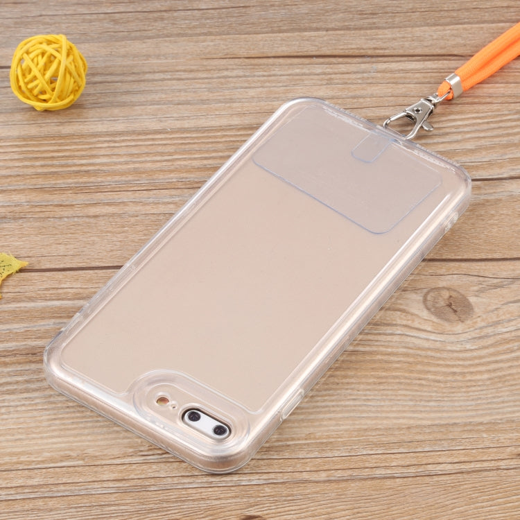 Lanyard Transparent TPU Phone Case For iPhone 7 Plus / 8 Plus