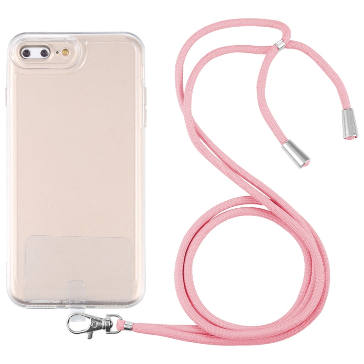 Lanyard Transparent TPU Phone Case For iPhone 7 Plus / 8 Plus