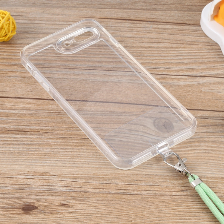 Lanyard Transparent TPU Phone Case For iPhone 7 Plus / 8 Plus