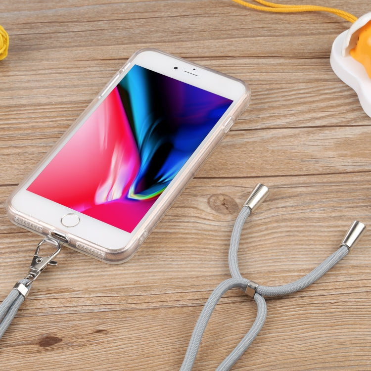 Lanyard Transparent TPU Phone Case For iPhone 7 Plus / 8 Plus