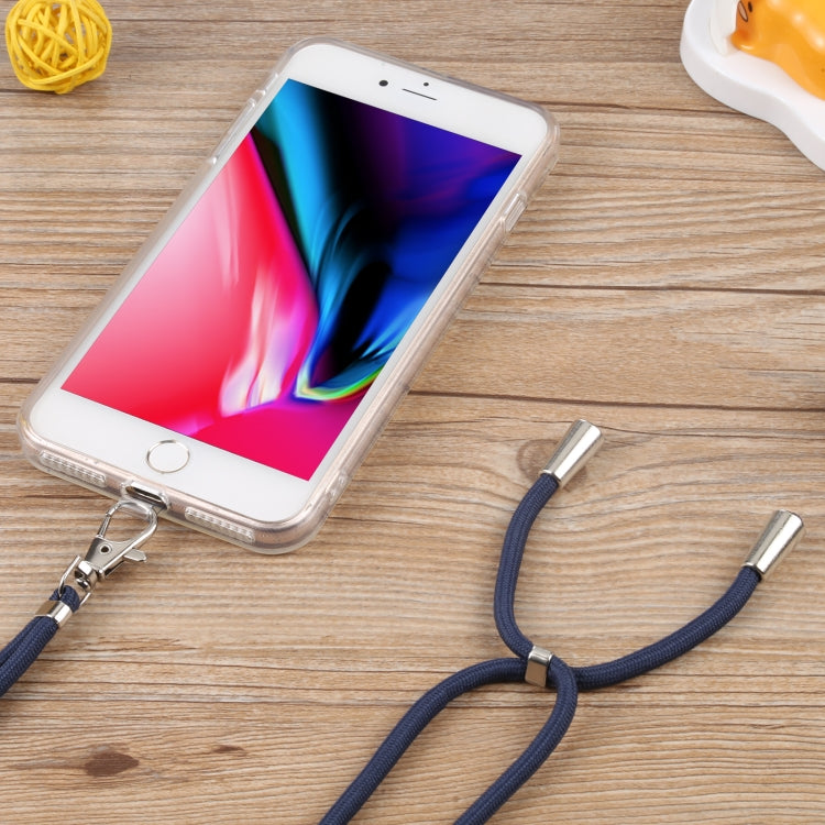 Lanyard Transparent TPU Phone Case For iPhone 7 Plus / 8 Plus