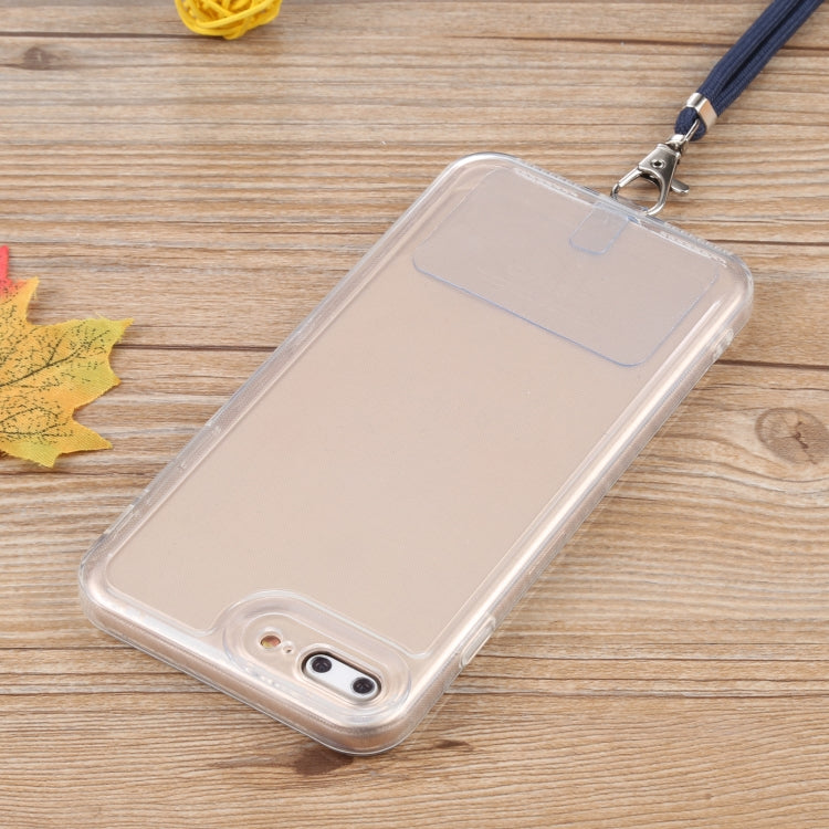 Lanyard Transparent TPU Phone Case For iPhone 7 Plus / 8 Plus