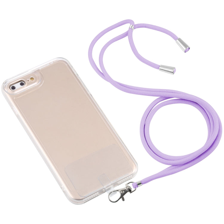 Lanyard Transparent TPU Phone Case For iPhone 7 Plus / 8 Plus