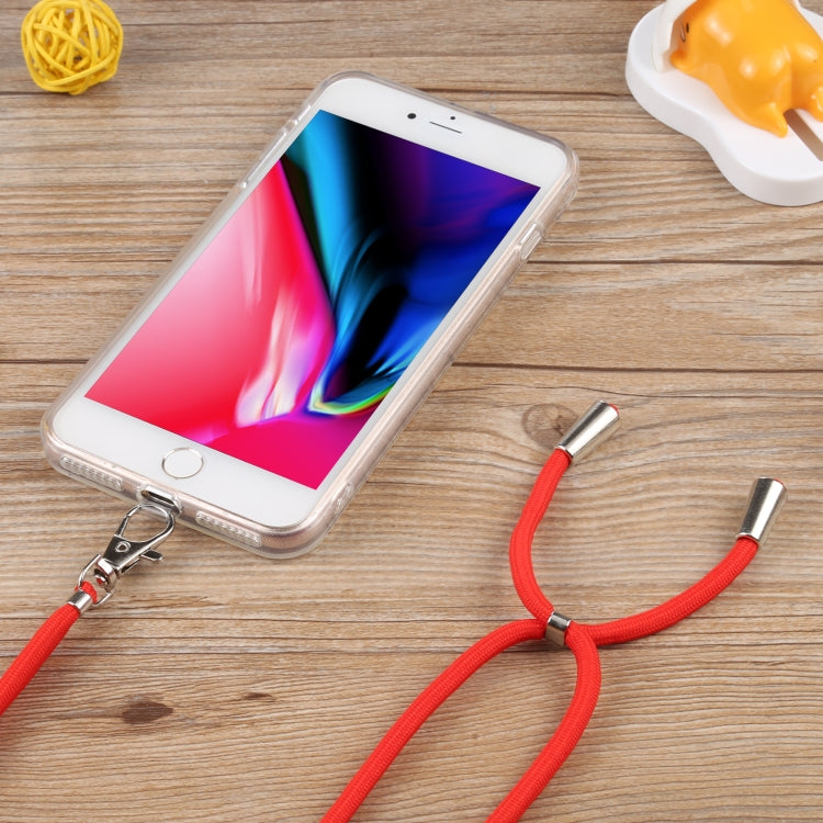 Lanyard Transparent TPU Phone Case For iPhone 7 Plus / 8 Plus