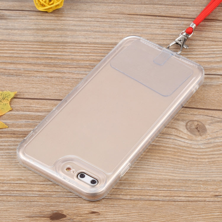 Lanyard Transparent TPU Phone Case For iPhone 7 Plus / 8 Plus