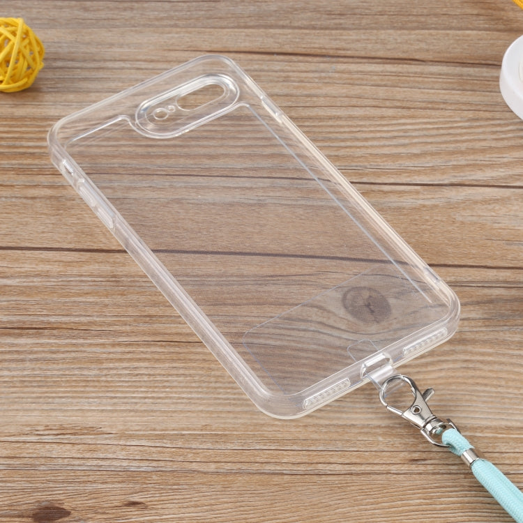 Lanyard Transparent TPU Phone Case For iPhone 7 Plus / 8 Plus