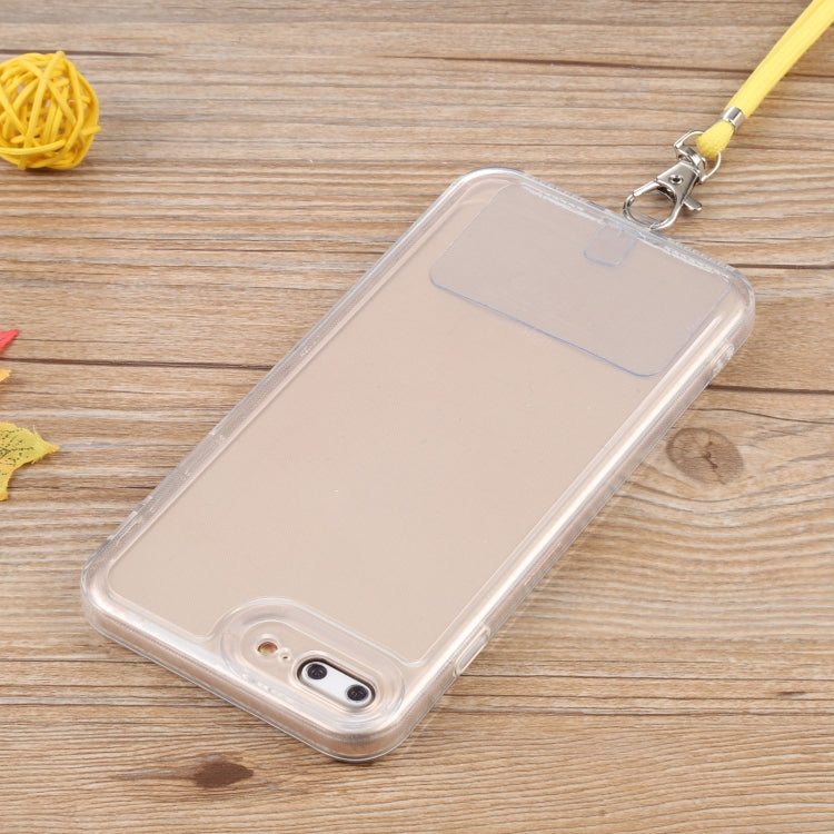 Lanyard Transparent TPU Phone Case For iPhone 7 Plus / 8 Plus