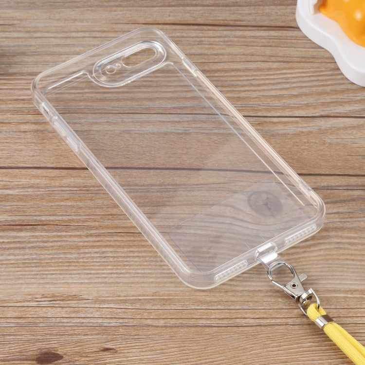 Lanyard Transparent TPU Phone Case For iPhone 7 Plus / 8 Plus