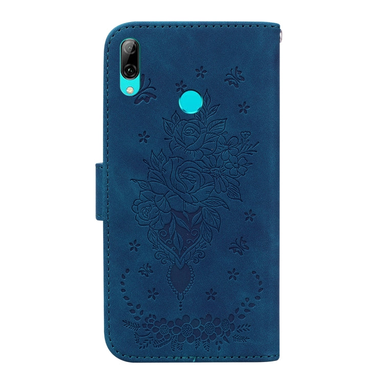 For Huawei P Smart 2019 / Honor 10 Lite Butterfly Rose Embossed Leather Phone Case