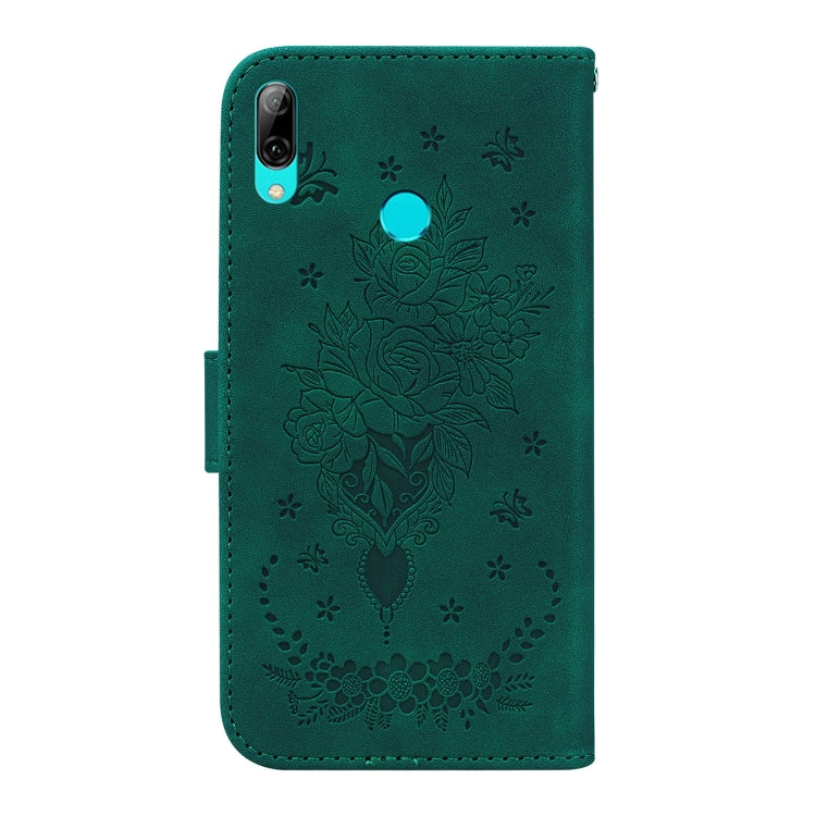 For Huawei P Smart 2019 / Honor 10 Lite Butterfly Rose Embossed Leather Phone Case