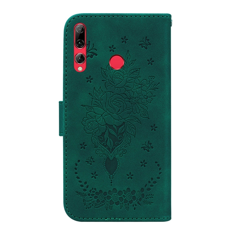 For Huawei P Smart+ 2019 / Enjoy 9s Butterfly Rose Embossed Leather Phone Case