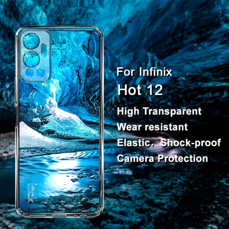 For Infinix Hot 12 imak UX-5 Series Transparent Shockproof TPU Phone Case