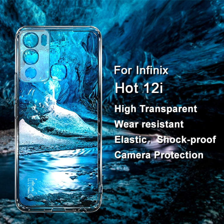 For Infinix Hot 12i imak UX-5 Series Transparent Shockproof TPU Phone Case