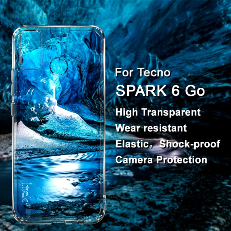 For Tecno Spark 6 Go imak UX-5 Series Transparent Shockproof TPU Phone Case