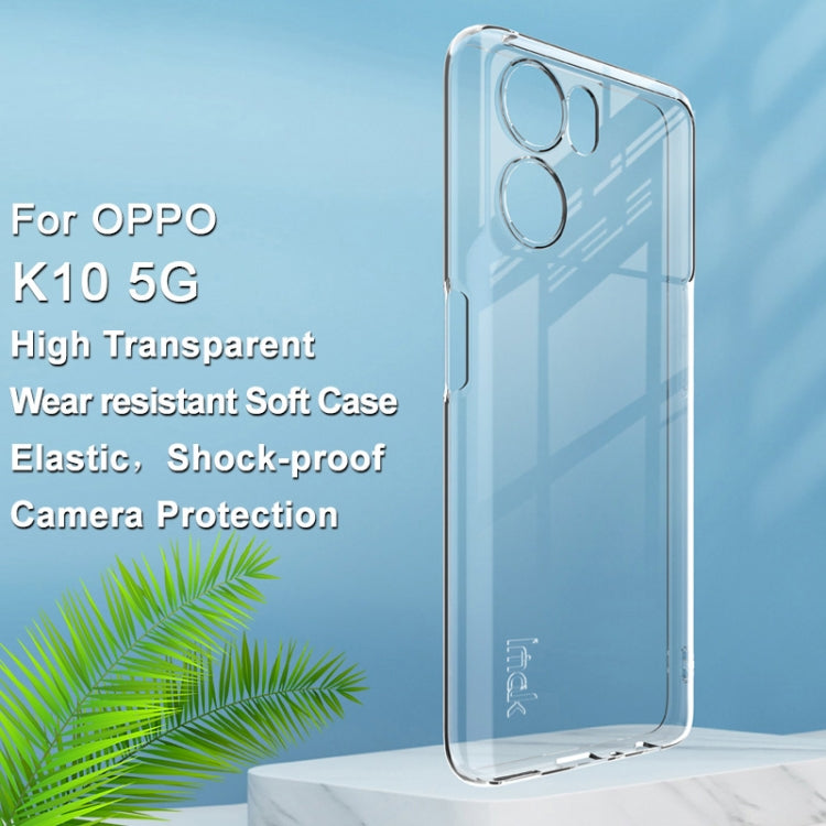 For OPPO  K10 5G China imak UX-5 Series Transparent Shockproof TPU Phone Case