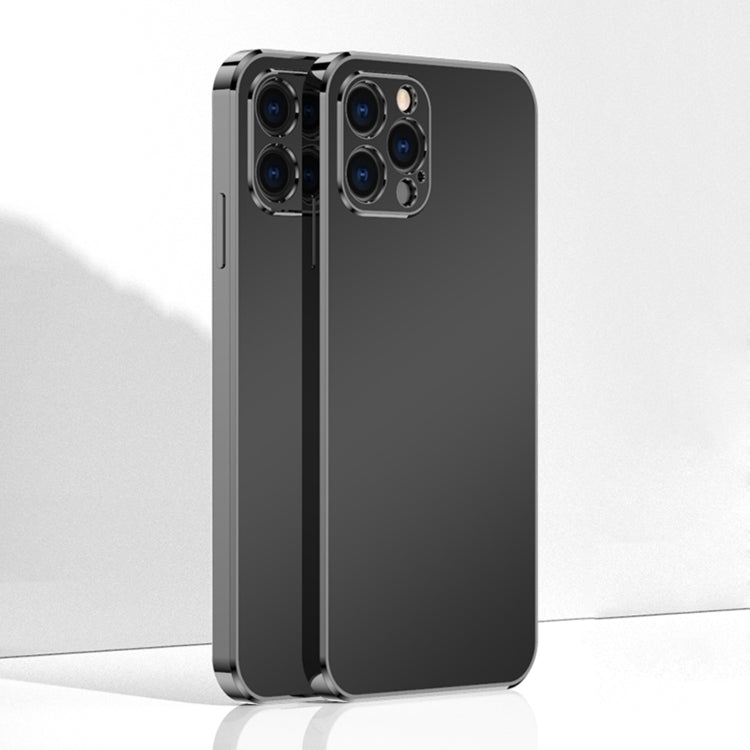 For iPhone 12 Pro Max Ultra Thin Electroplated Frosted TPU Phone Case