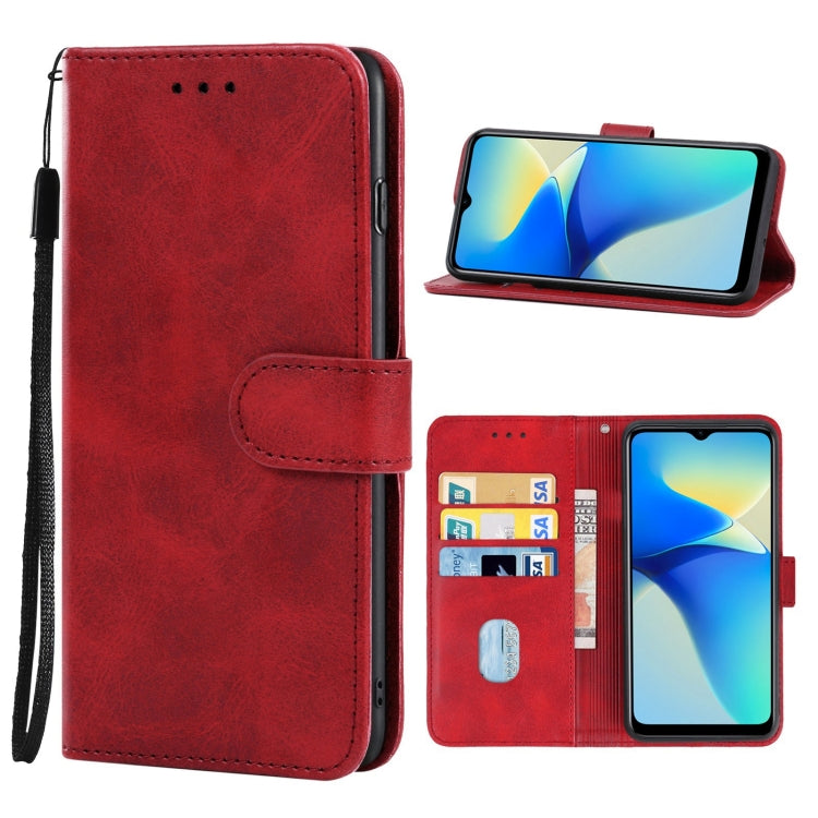 For vivo Y33e Leather Phone Case
