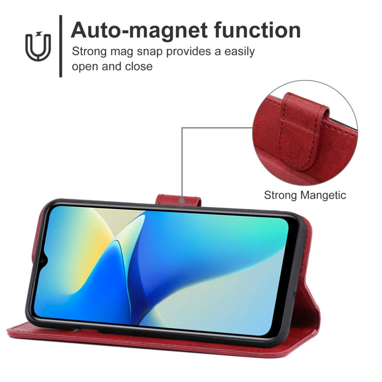 For vivo Y33e Leather Phone Case