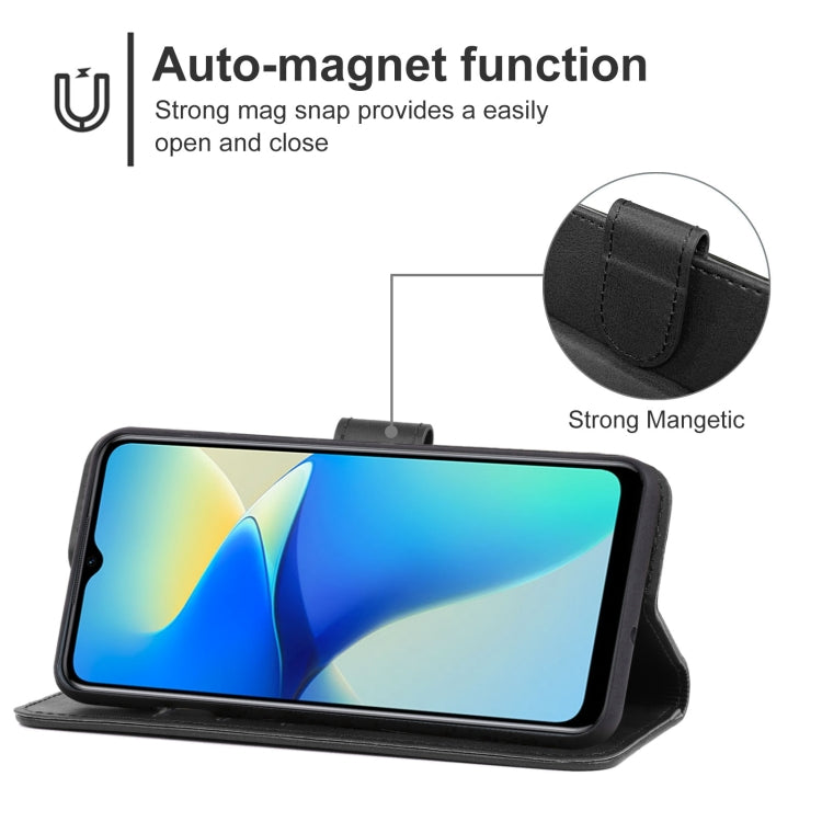 For vivo Y33e Leather Phone Case