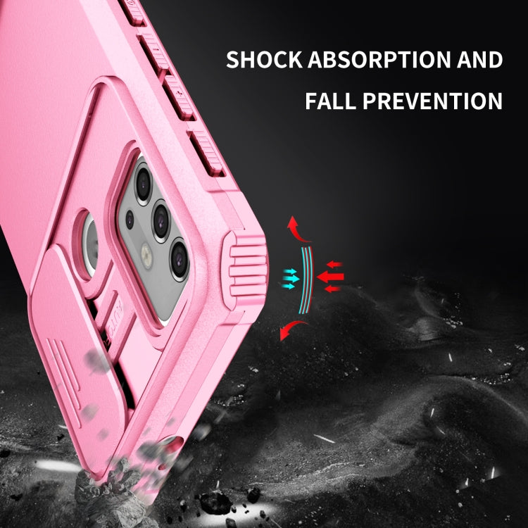 For Motorola Moto G30 / G10 Stereoscopic Holder Sliding Camshield Phone Case