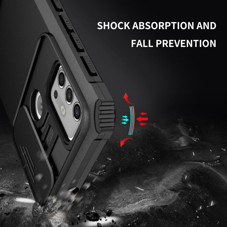 For Motorola Moto G30 / G10 Stereoscopic Holder Sliding Camshield Phone Case