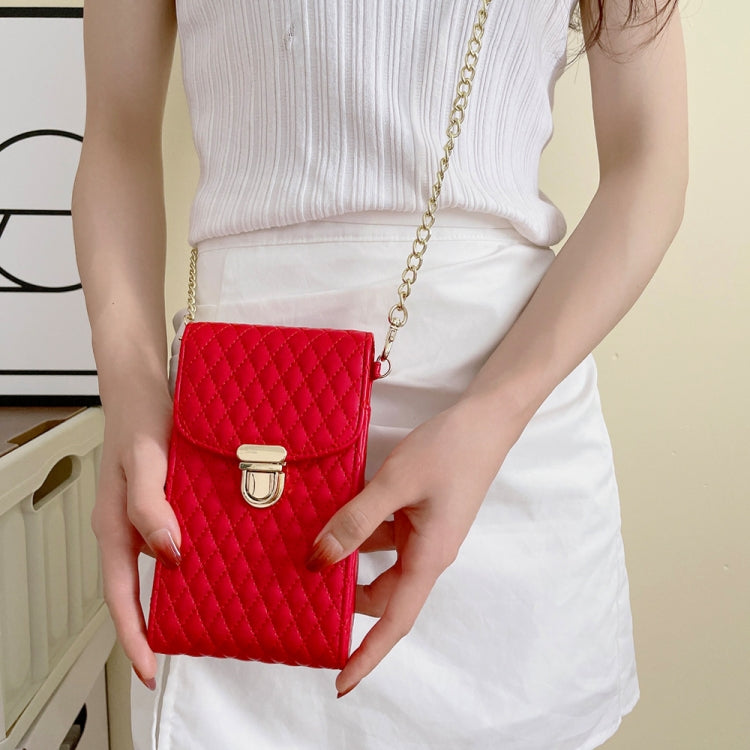 Chain Crossbody PU Shoulder Phone Bag