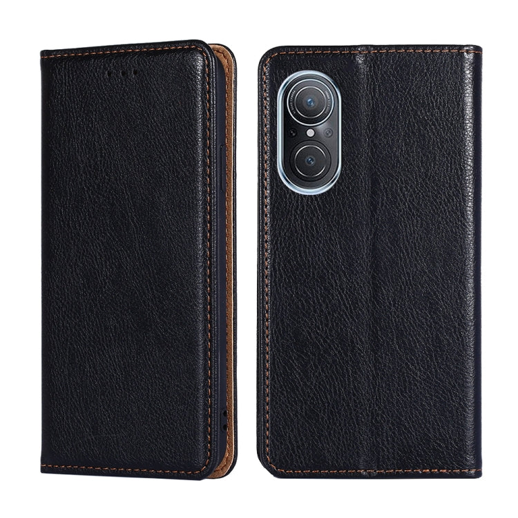 For Huawei nova 9 SE 4G Gloss Oil Solid Color Magnetic Flip Leather Phone Case