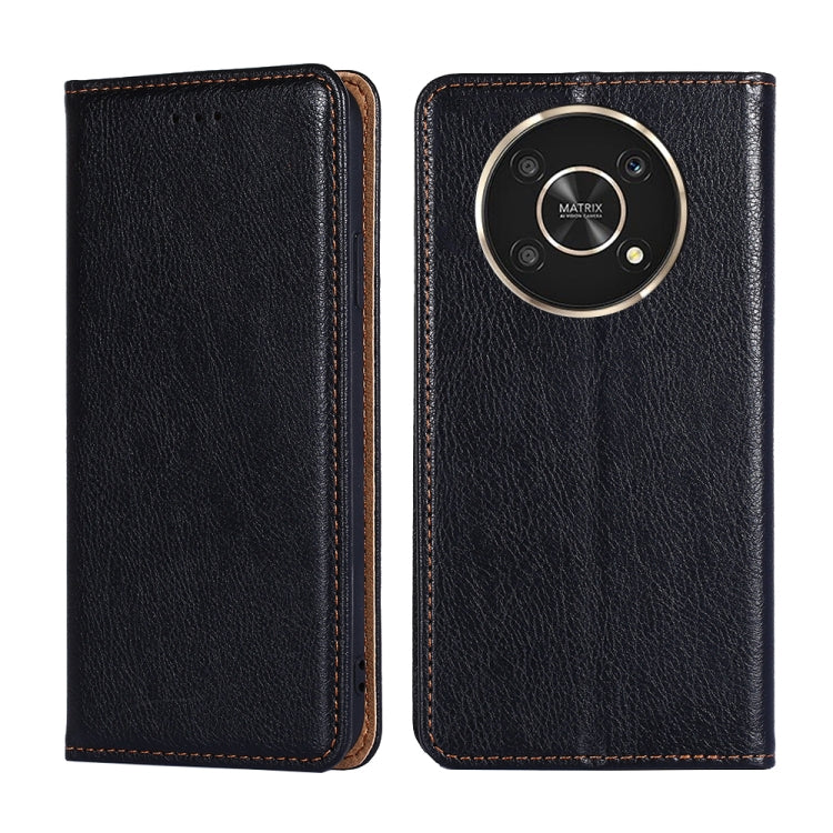 For Honor X30 Gloss Oil Solid Color Magnetic Flip Leather Phone Case