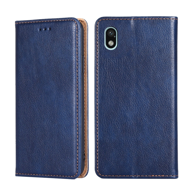 For Sony Xperia Ace III Gloss Oil Solid Color Magnetic Flip Leather Phone Case