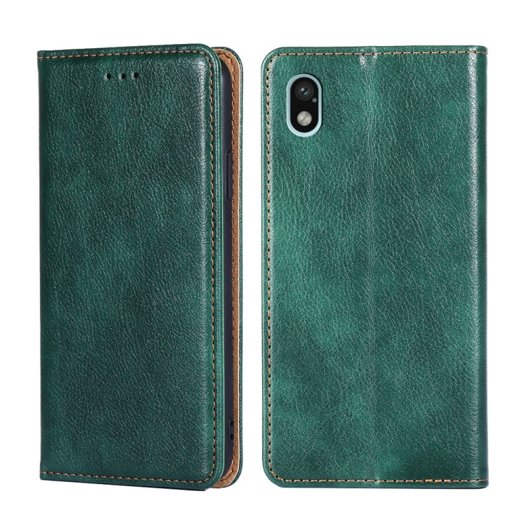 For Sony Xperia Ace III Gloss Oil Solid Color Magnetic Flip Leather Phone Case