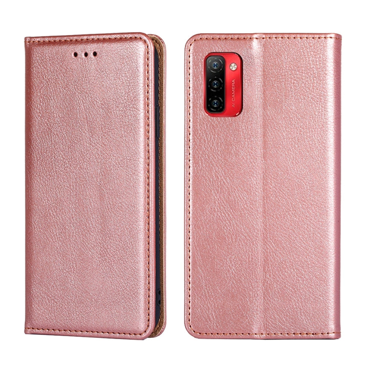 For Ulefone Note 12P Gloss Oil Solid Color Magnetic Flip Leather Phone Case