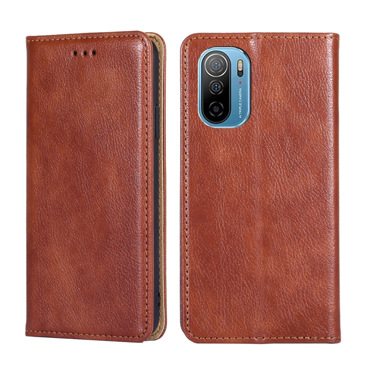 For Ulefone Note 13P Gloss Oil Solid Color Magnetic Flip Leather Phone Case