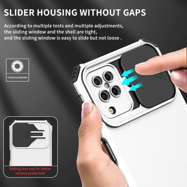 For Samsung Galaxy A12 5G Stereoscopic Holder Sliding Camshield Phone Case