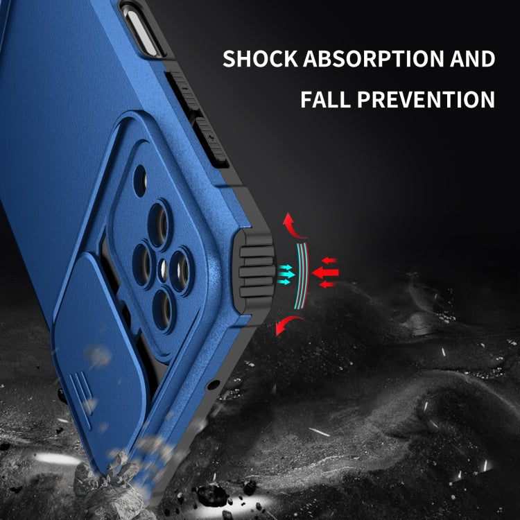 For Samsung Galaxy A12 5G Stereoscopic Holder Sliding Camshield Phone Case