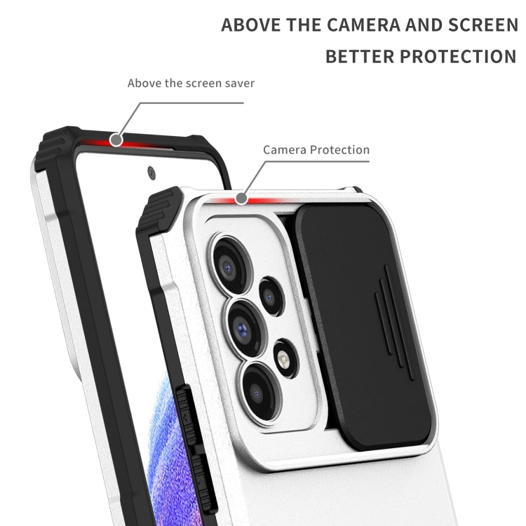 For Samsung Galaxy A53 5G Stereoscopic Holder Sliding Camshield Phone Case