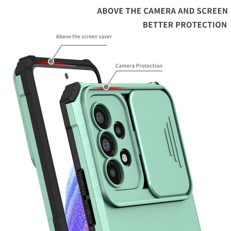 For Samsung Galaxy A53 5G Stereoscopic Holder Sliding Camshield Phone Case