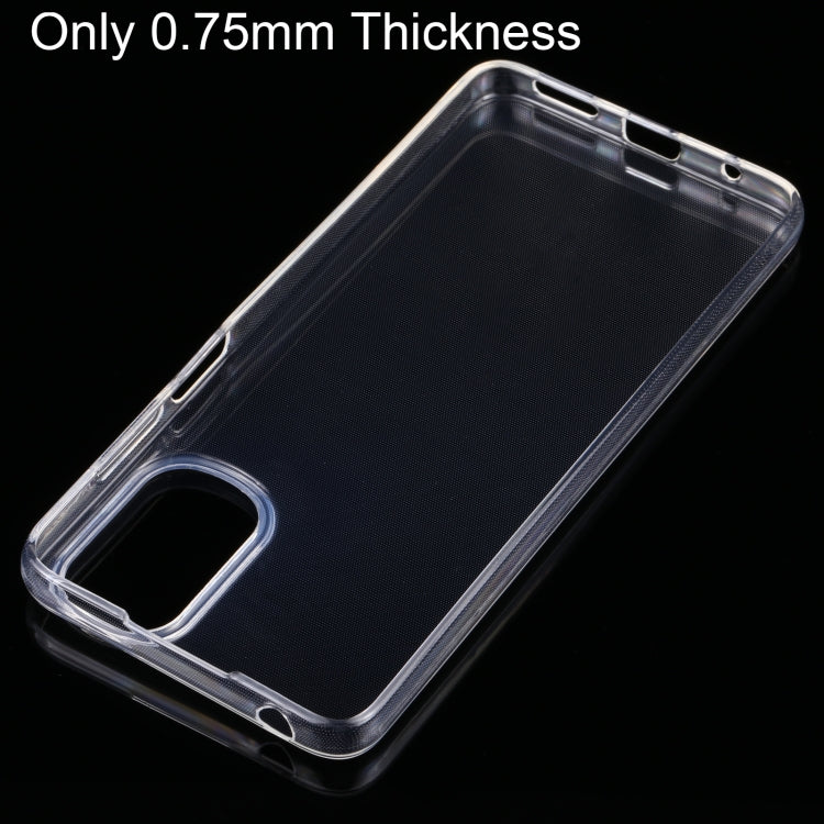 For Motorola Moto E32 0.75mm Ultra-thin Transparent TPU Phone Case