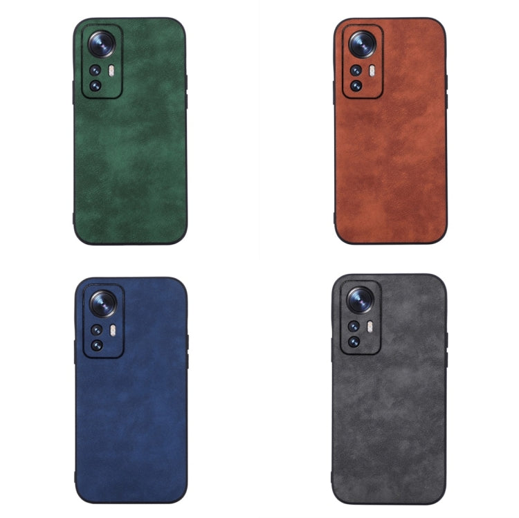 For Xiaomi 12 Pro Morocco Texture PU Shockproof Phone Case