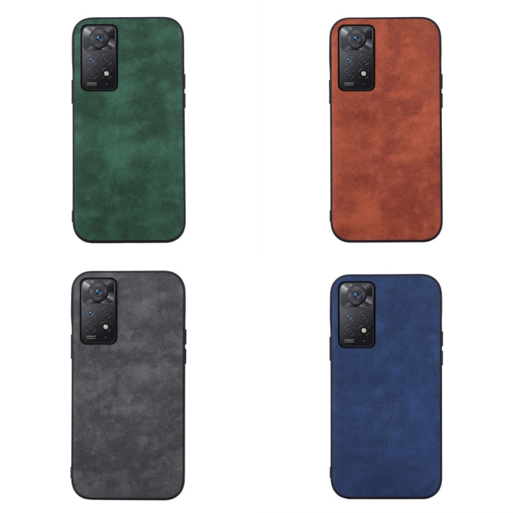 For Xiaomi Redmi Note 11 Pro Morocco Texture PU Shockproof Phone Case