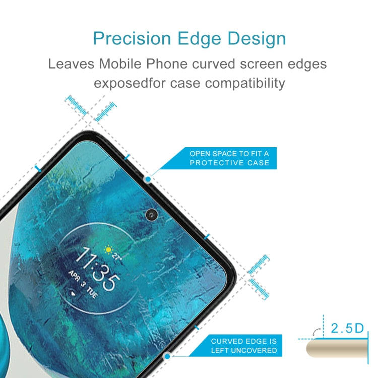 50 PCS 0.26mm 9H 2.5D Tempered Glass Film For Motorola Moto G52j 5G