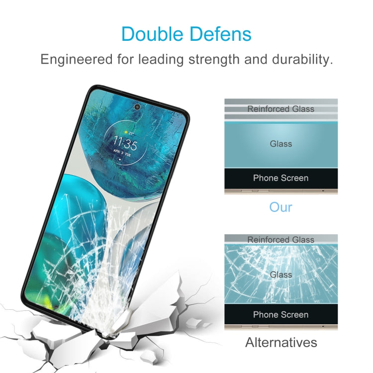 50 PCS 0.26mm 9H 2.5D Tempered Glass Film For Motorola Moto G52j 5G