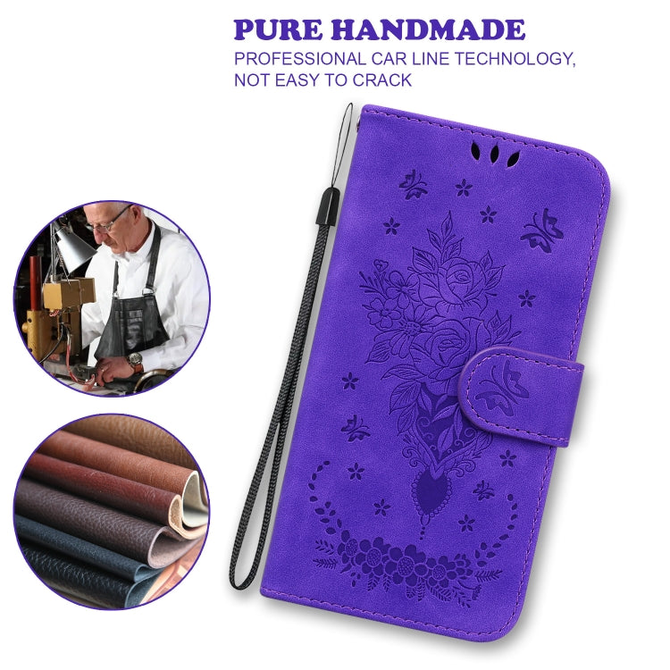 For OnePlus Nord CE 2 5G Butterfly Rose Embossed Leather Phone Case