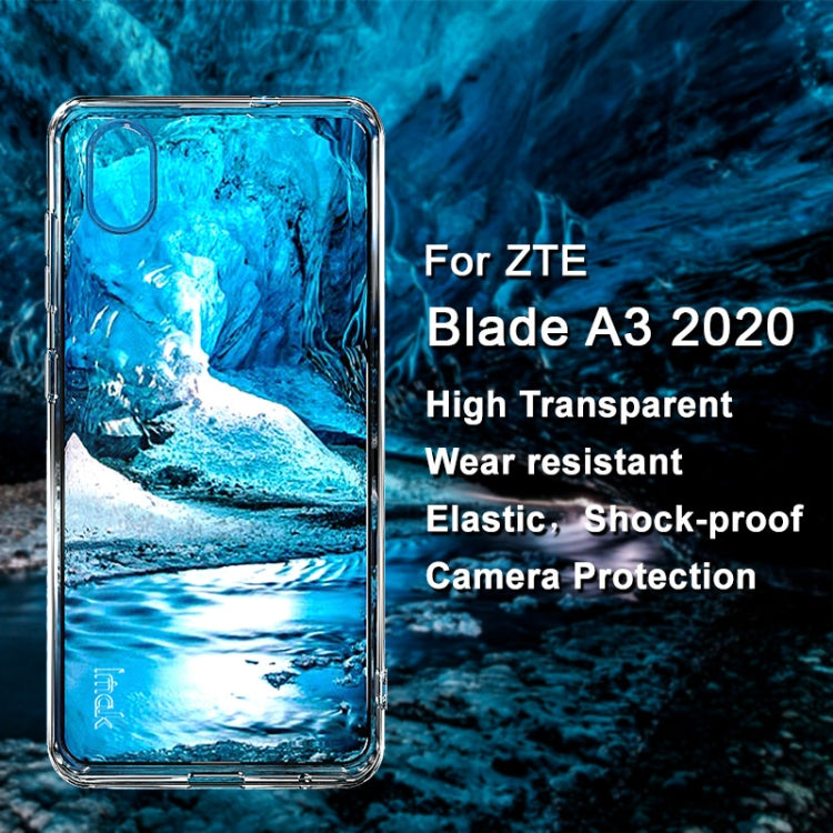 For ZTE Blade A3 2020 IMAK UX-5 Series Transparent Shockproof TPU Protective Phone Case