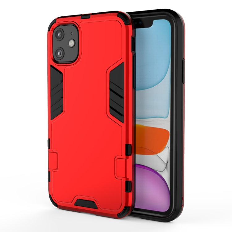 For iPhone 11 Simple Style Shockproof PC + TPU Case
