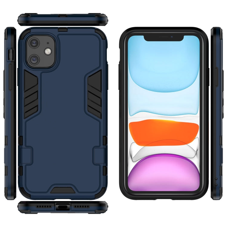 For iPhone 11 Simple Style Shockproof PC + TPU Case