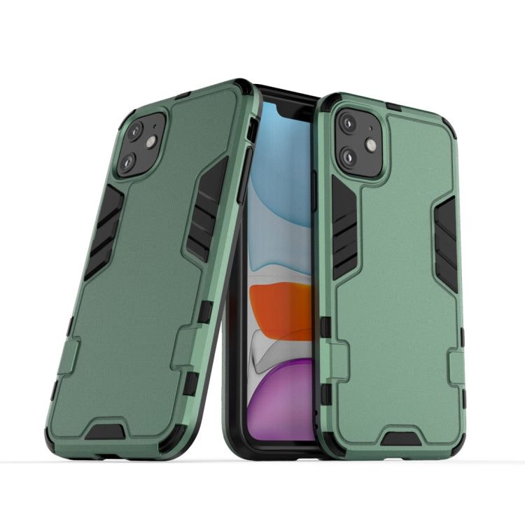 For iPhone 11 Simple Style Shockproof PC + TPU Case