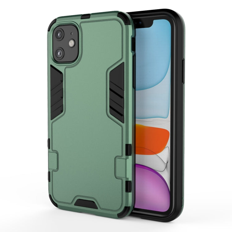 For iPhone 11 Simple Style Shockproof PC + TPU Case