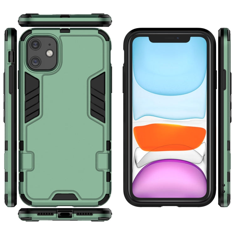 For iPhone 11 Simple Style Shockproof PC + TPU Case