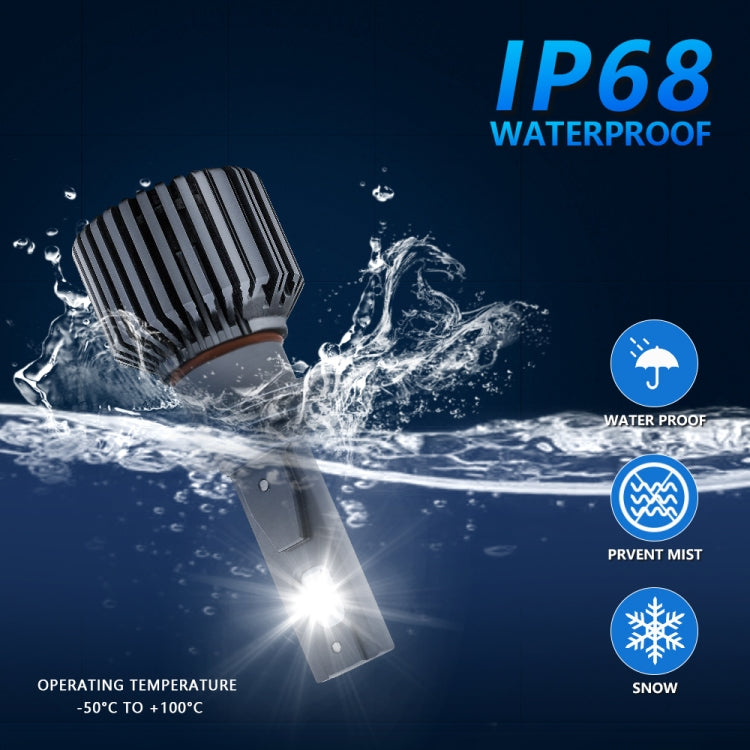 P9 1 Pair H7 6000K / 4000LM / 35W / DC10-32V IP68 Waterproof Car LED Headlight